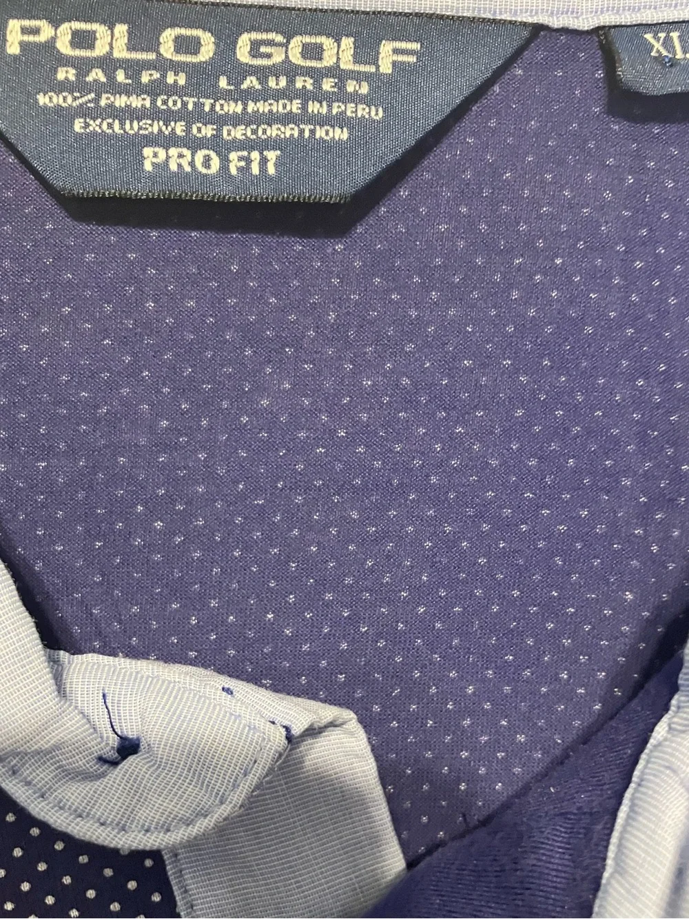Ralph Lauren Navy Microdot Short-Sleeve Polo